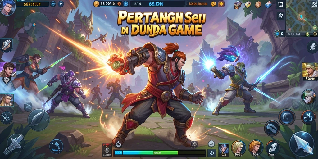 Screenshot gameplay 68IDN yang menampilkan pertarungan epik.