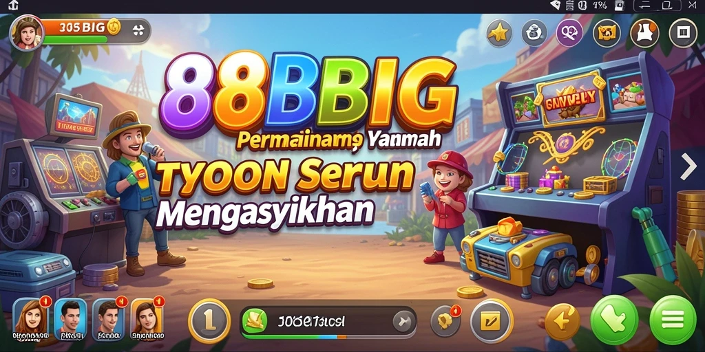 Tampilan utama gameplay Tycoon yang menarik di 88BIG.