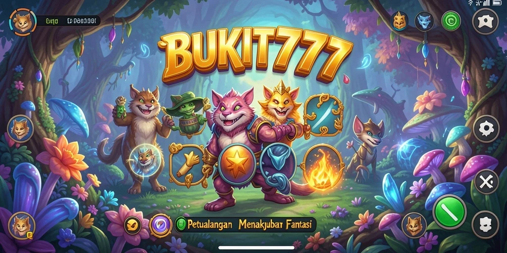 Screenshot gameplay dari BUKIT777 menunjukkan aksi seru di dunia petualangan.
