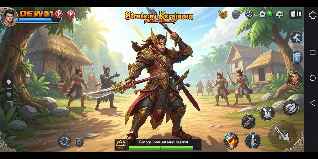 Tangkapan layar DEWI11 menampilkan pertempuran strategis yang mendebarkan.