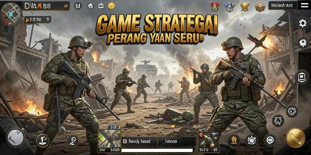 Tampilan gameplay menegangkan dari DV188 yang penuh strategi.