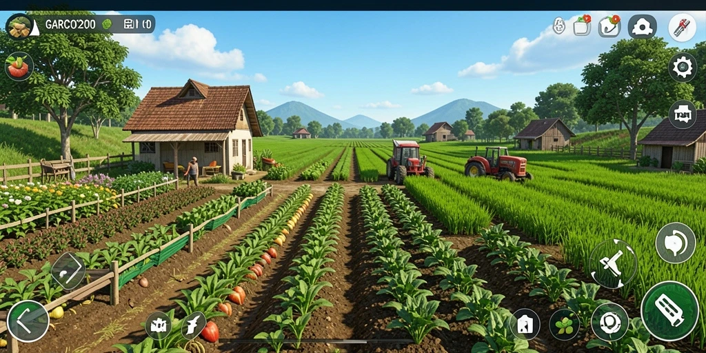 Tampilan gameplay GARCO200 yang menarik dan penuh warna.