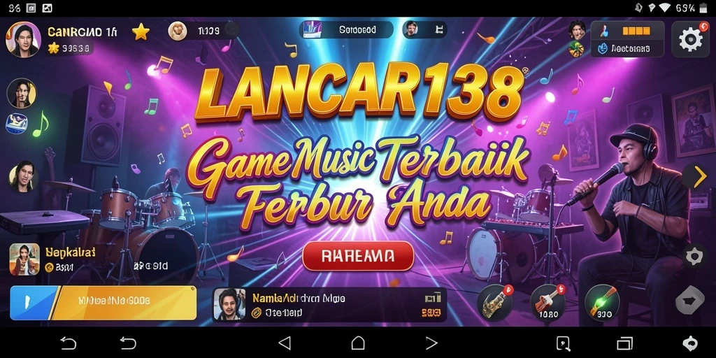 Screenshot gameplay LANCAR138 menampilkan keseruan bermain musik.