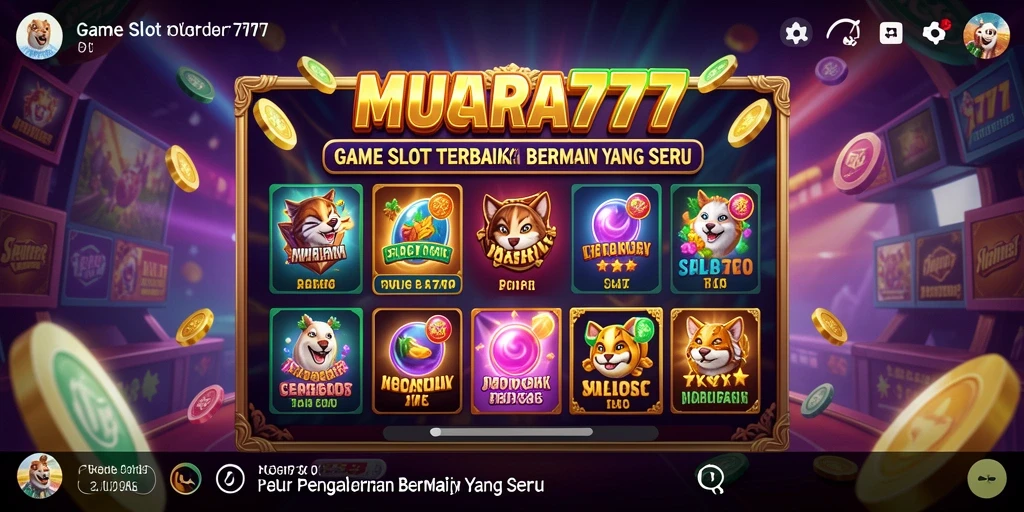 Tampilan menawan dari gameplay Slot MUARA777 yang penuh warna.