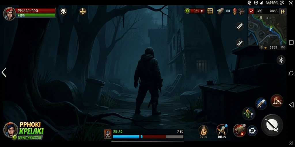 Tampilan gameplay PPHOKI yang menyeramkan dan penuh ketegangan.