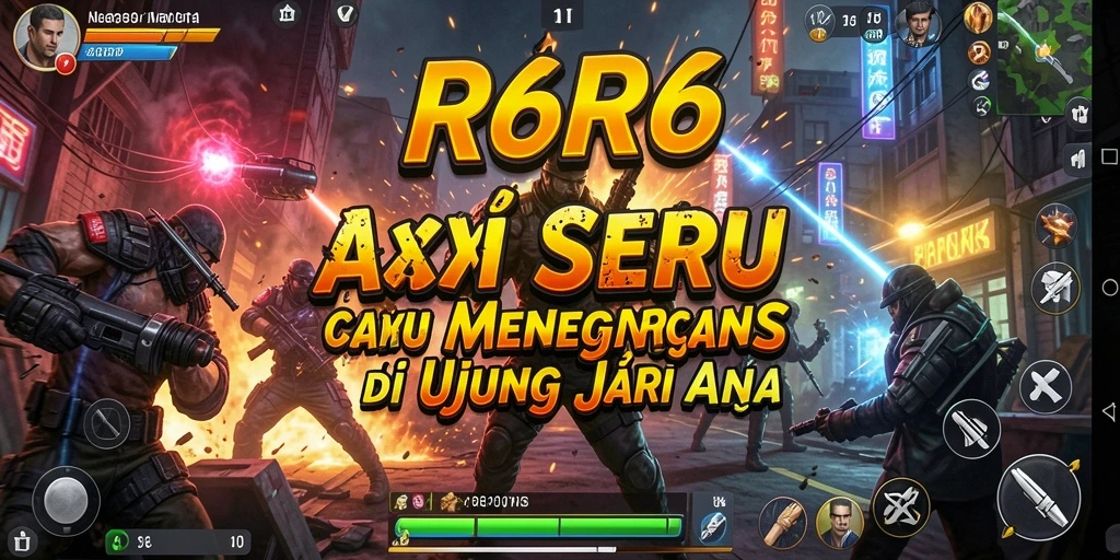 Tampilan gameplay seru dan mendebarkan di R6R6.