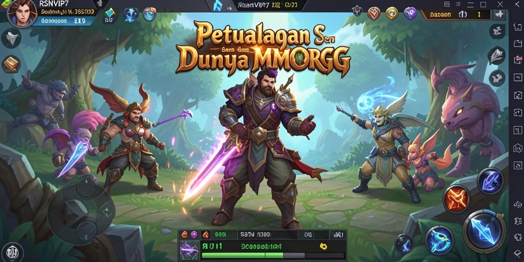 Tampilan gameplay RSNVIP7 yang menakjubkan dalam dunia MMORPG.