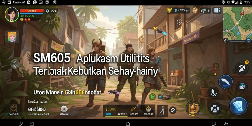 Tampilan antarmuka SM605 yang menarik dan mudah digunakan