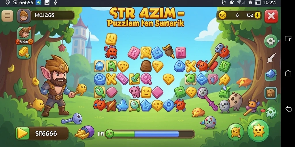 Screenshot gameplay SR6666 dengan tantangan puzzle yang menegangkan.