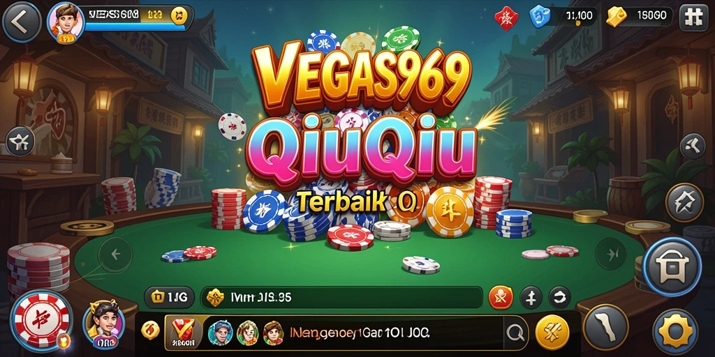 Tampilan menarik dari gameplay QiuQiu di VEGAS969.